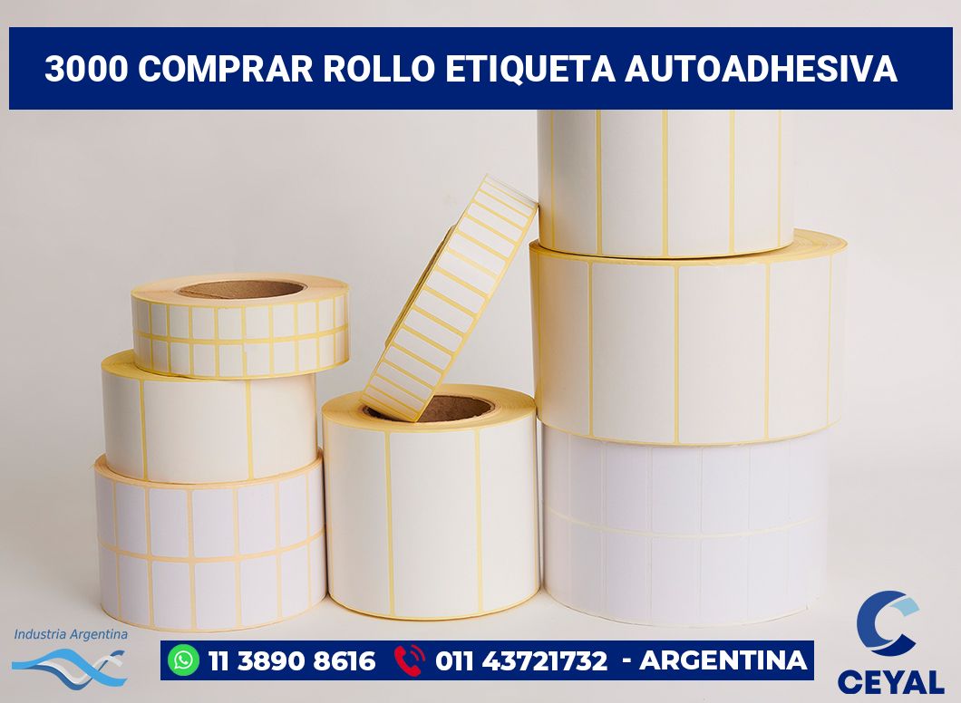 3000 Comprar rollo etiqueta autoadhesiva