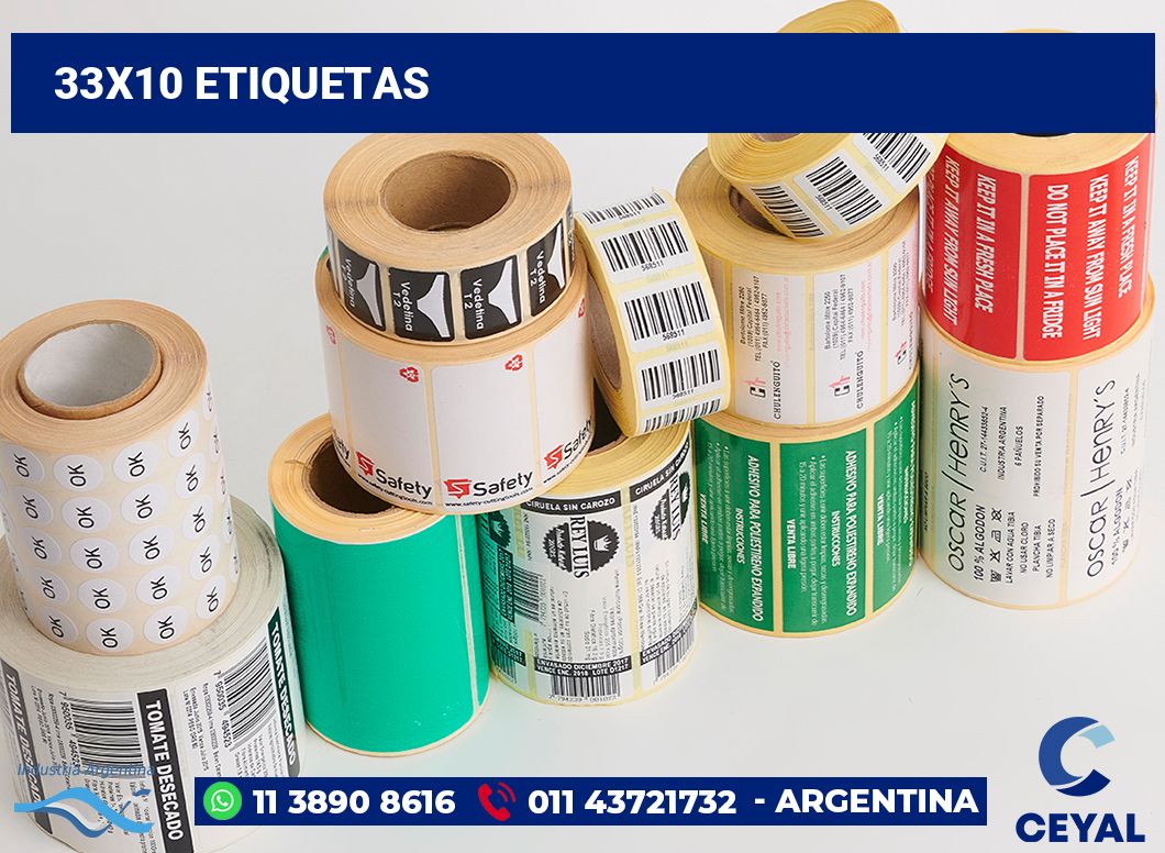 33x10 Etiquetas