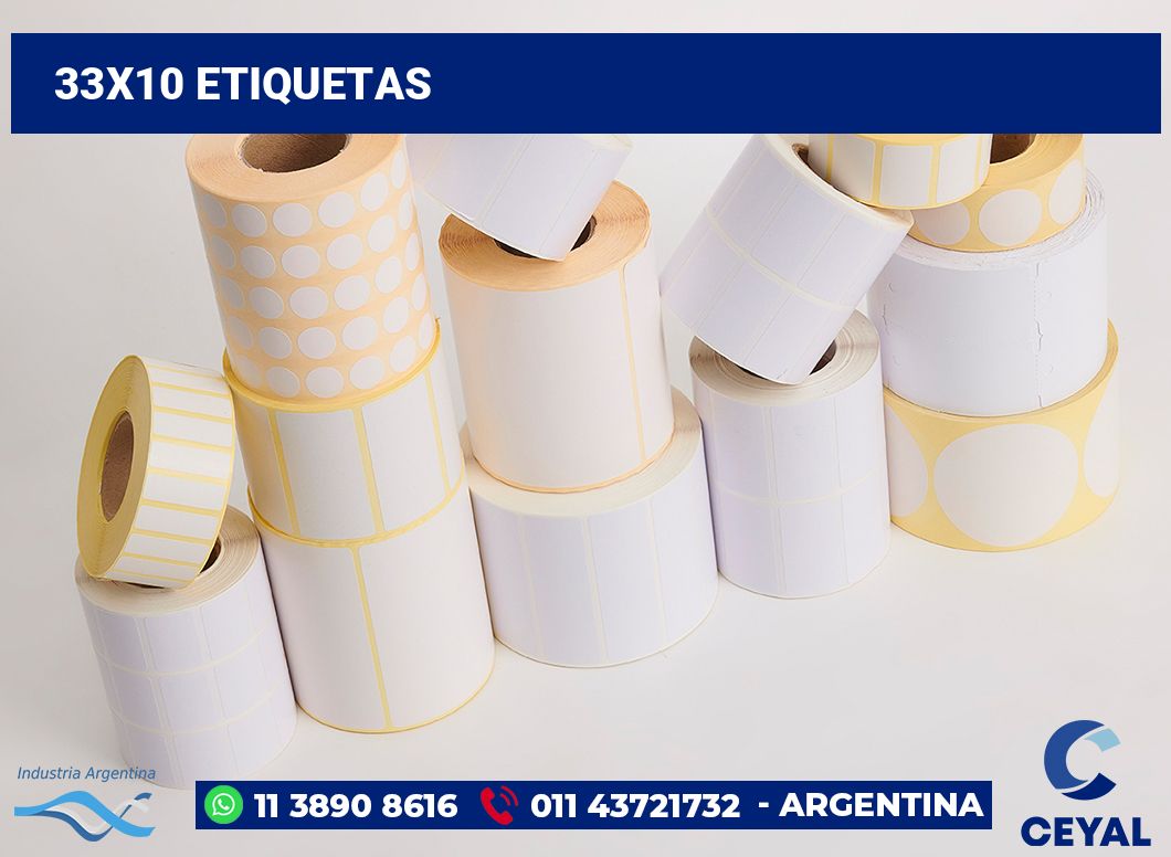 33x10 Etiquetas