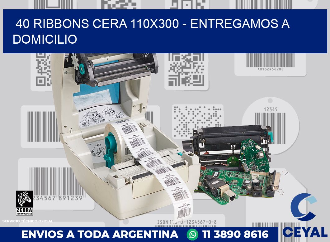 40 Ribbons cera 110x300 - entregamos a domicilio