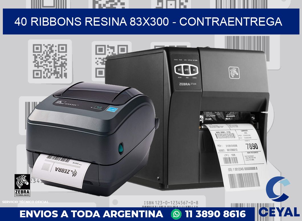 40 Ribbons resina 83x300 - contraentrega