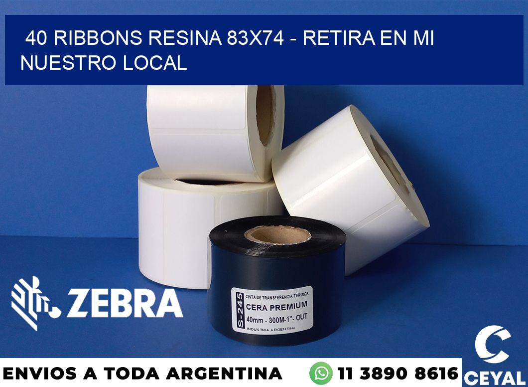 40 Ribbons resina 83x74 - retira en mi nuestro local