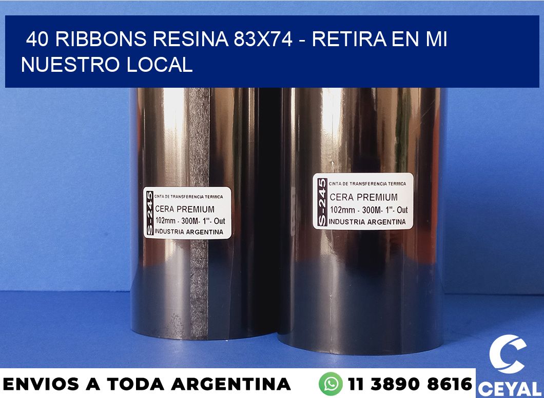 40 Ribbons resina 83×74 – retira en mi nuestro local