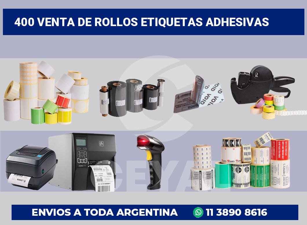 400 Venta de rollos etiquetas adhesivas