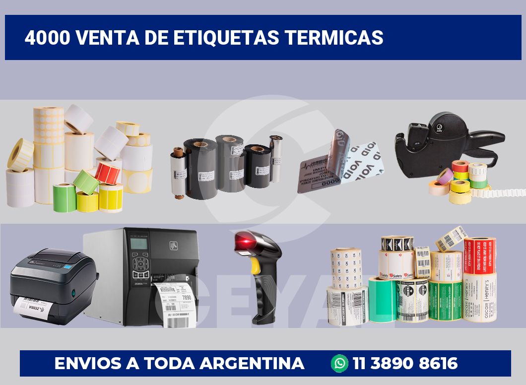 4000 Venta de etiquetas termicas