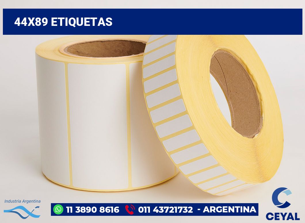 44x89 Etiquetas