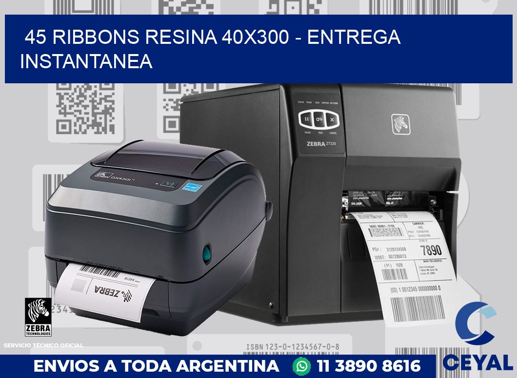 45 Ribbons resina 40x300 - entrega instantanea