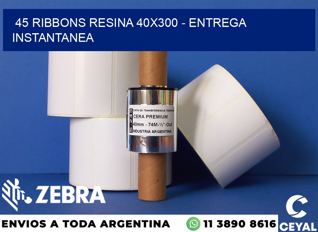 45 Ribbons resina 40x300 - entrega instantanea