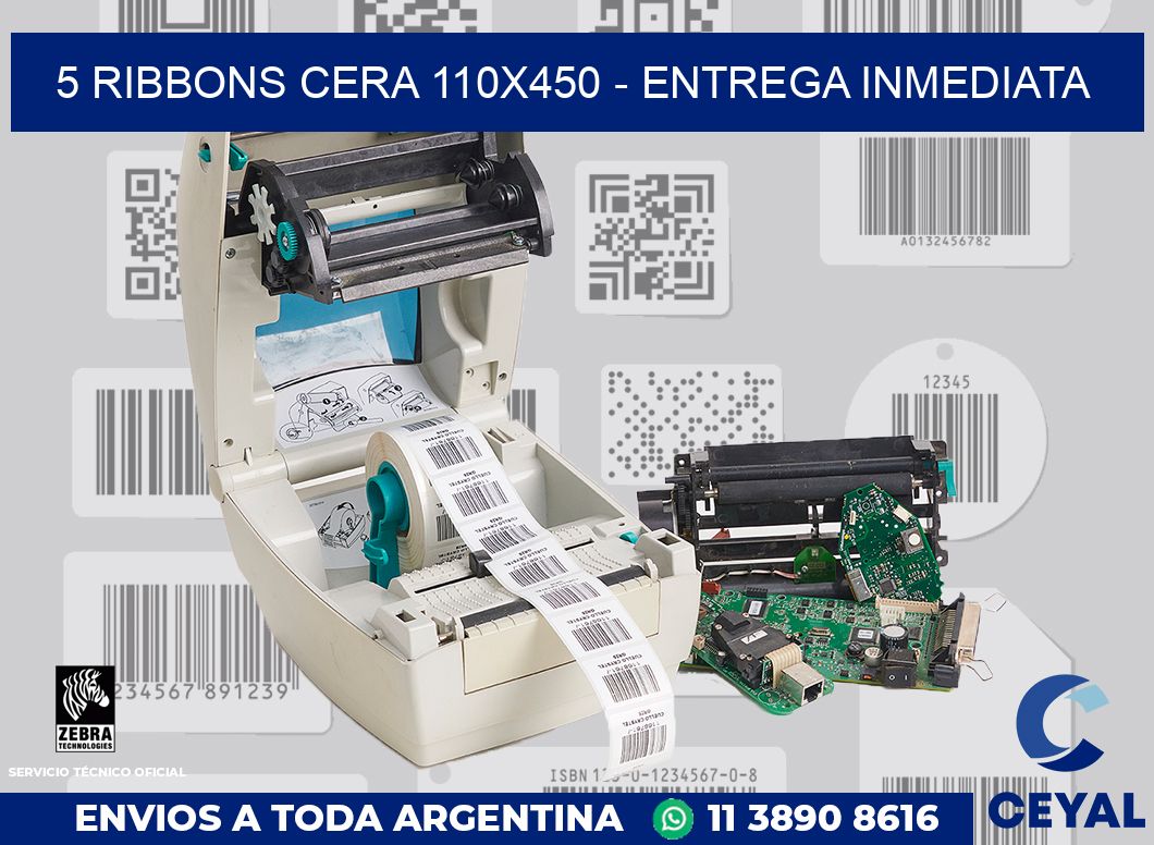 5 Ribbons cera 110x450 - Entrega inmediata