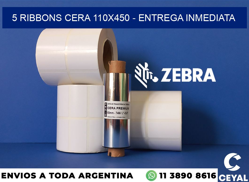 5 Ribbons cera 110x450 - Entrega inmediata