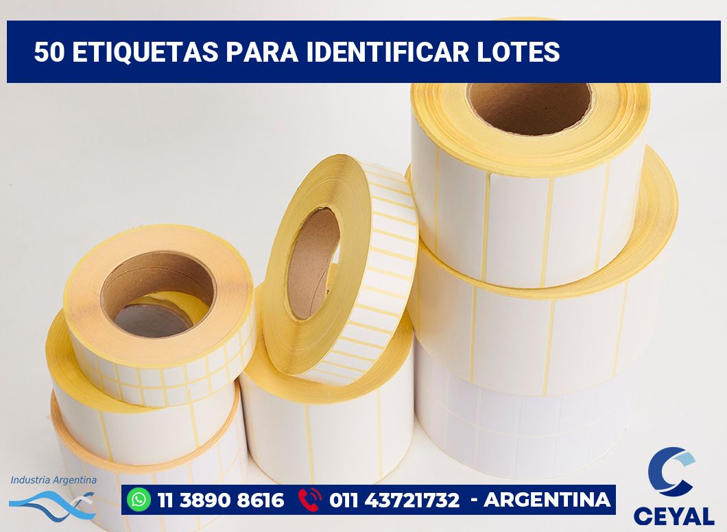 50 Etiquetas para identificar lotes