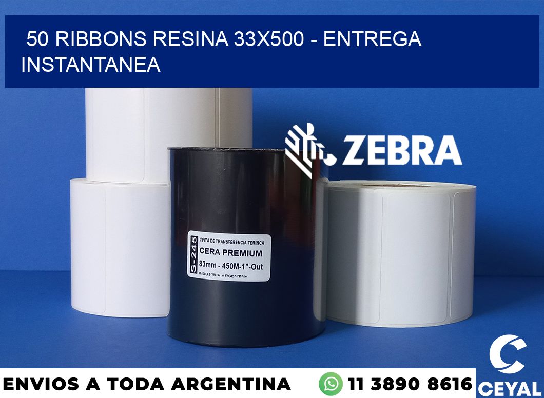 50 Ribbons resina 33x500 - entrega instantanea