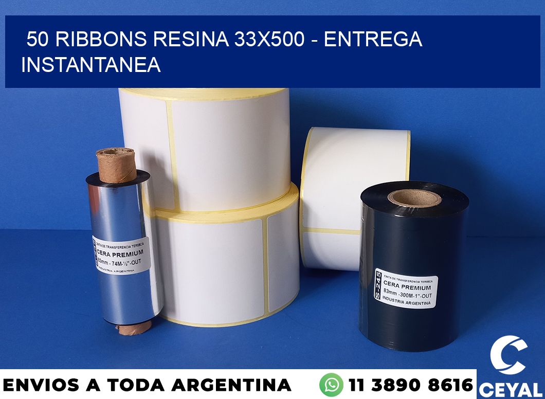 50 Ribbons resina 33×500 – entrega instantanea