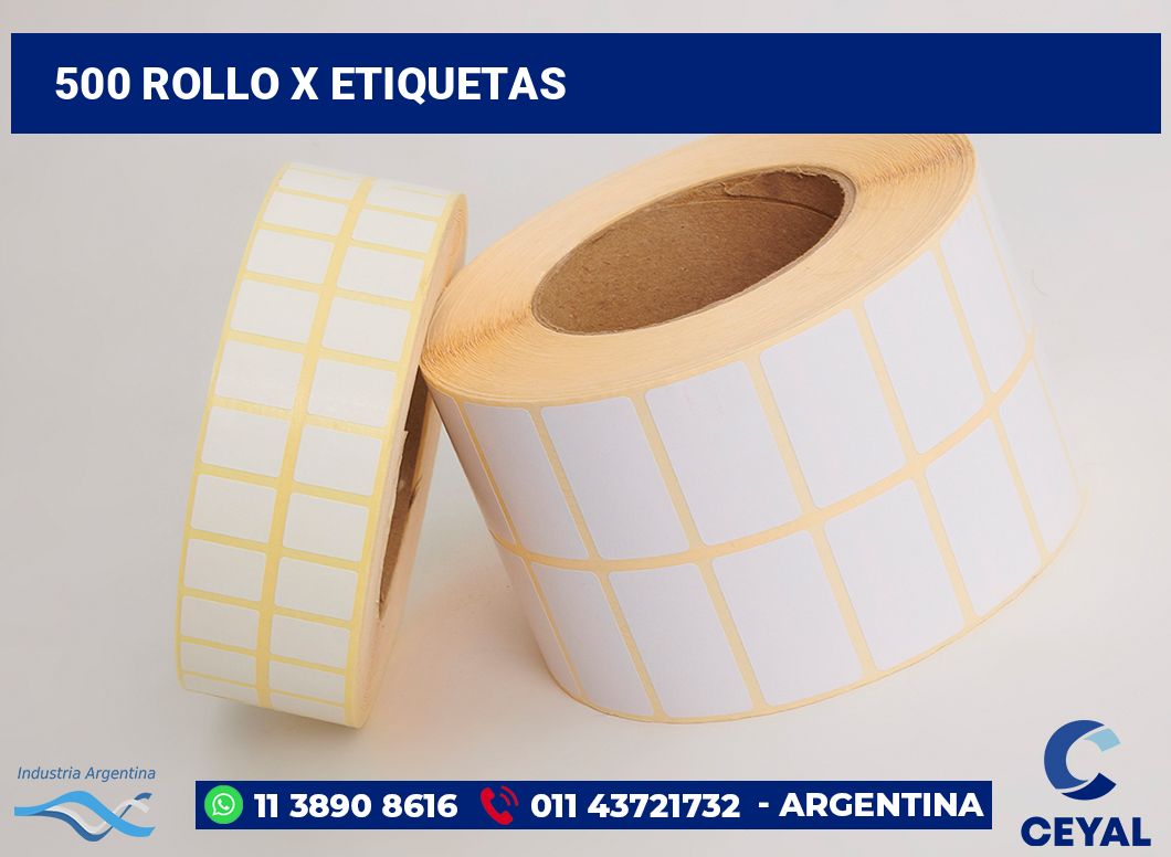 500 Rollo x etiquetas
