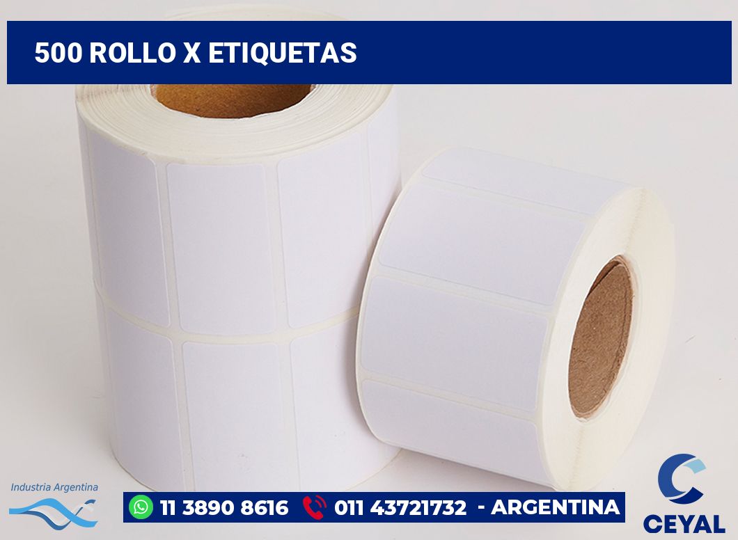 500 Rollo x etiquetas