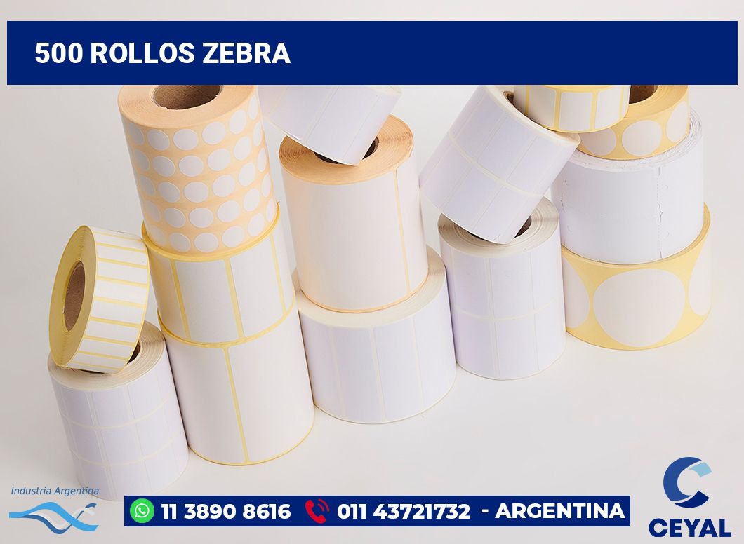 500 Rollos zebra