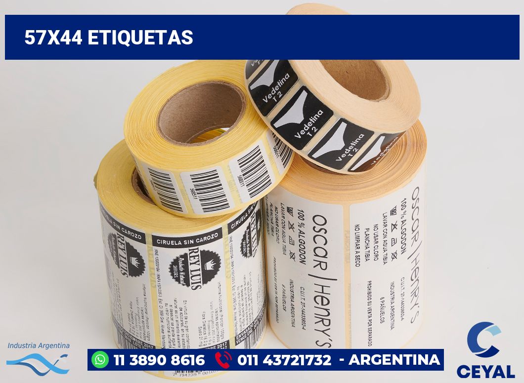 57x44 Etiquetas
