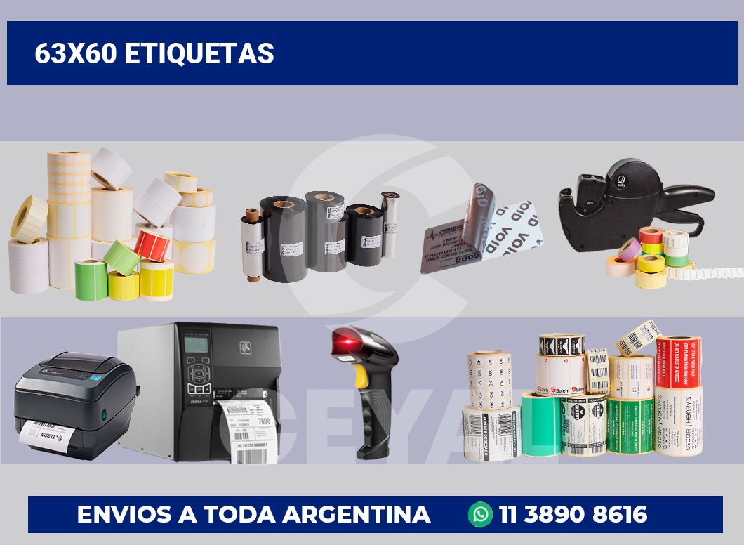 63×60 Etiquetas