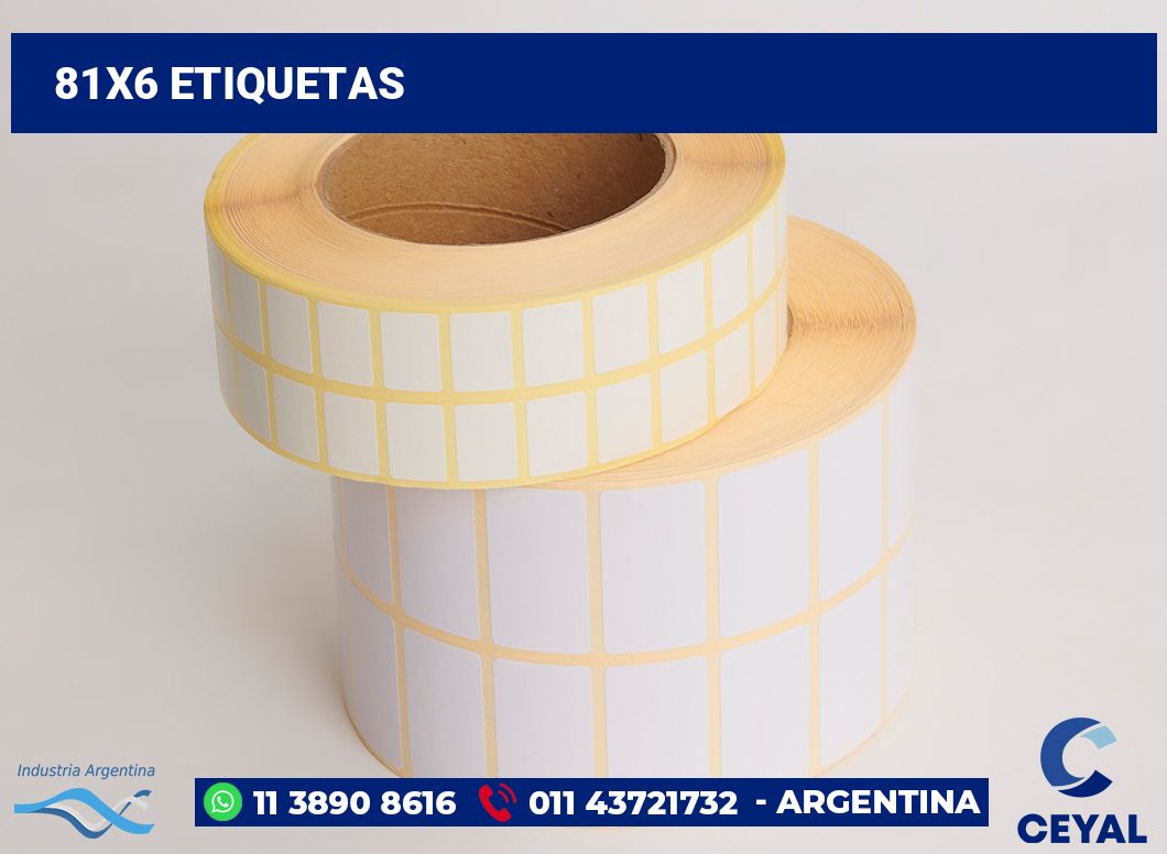 81x6 Etiquetas