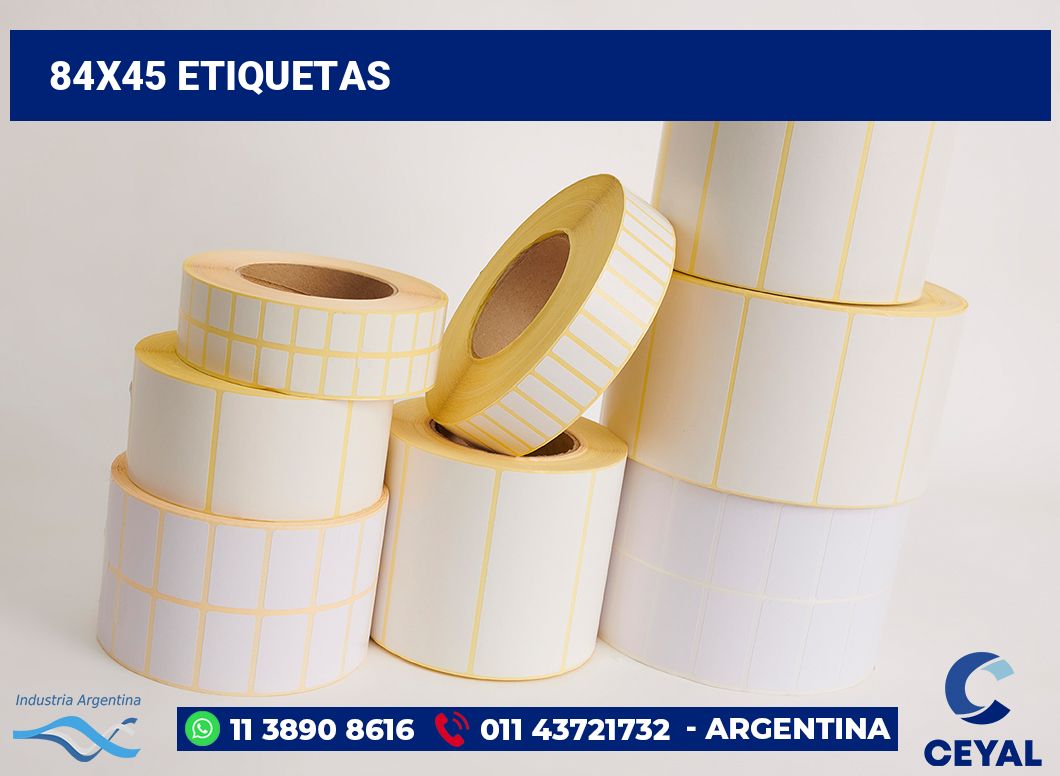 84x45 Etiquetas