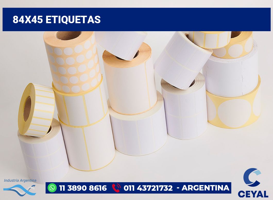 84x45 Etiquetas