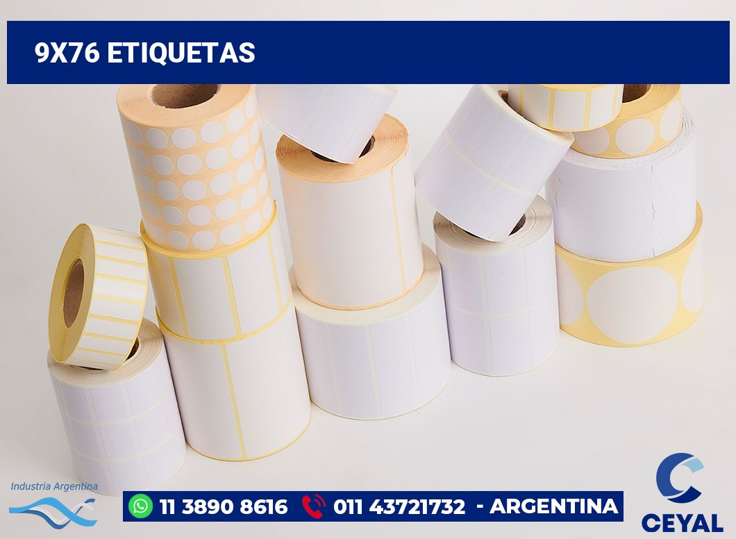 9x76 Etiquetas
