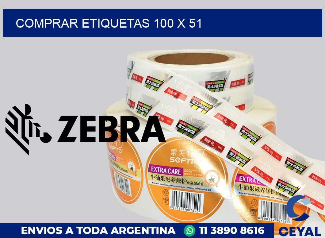Comprar etiquetas 100 x 51