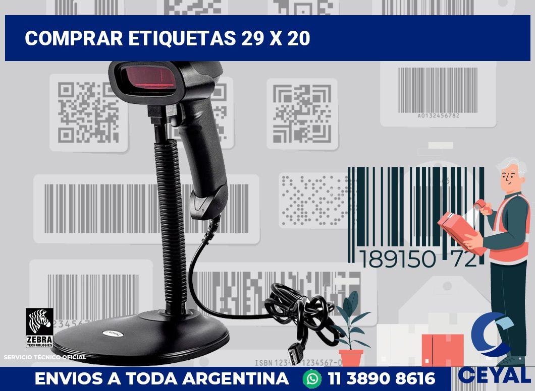 Comprar etiquetas 29 x 20