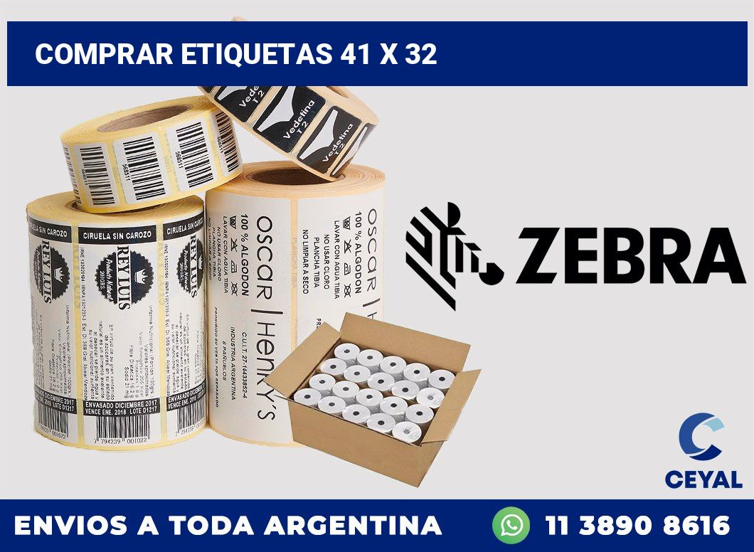Comprar etiquetas 41 x 32
