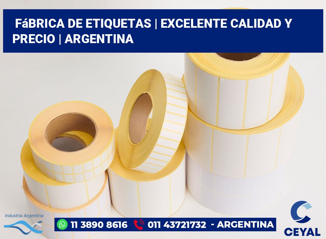 Fábrica de etiquetas | Excelente calidad y precio | Argentina