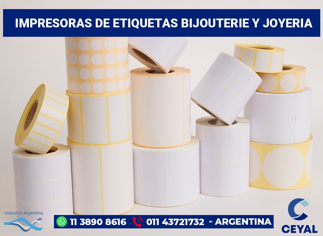 Impresoras de etiquetas Bijouterie y joyeria