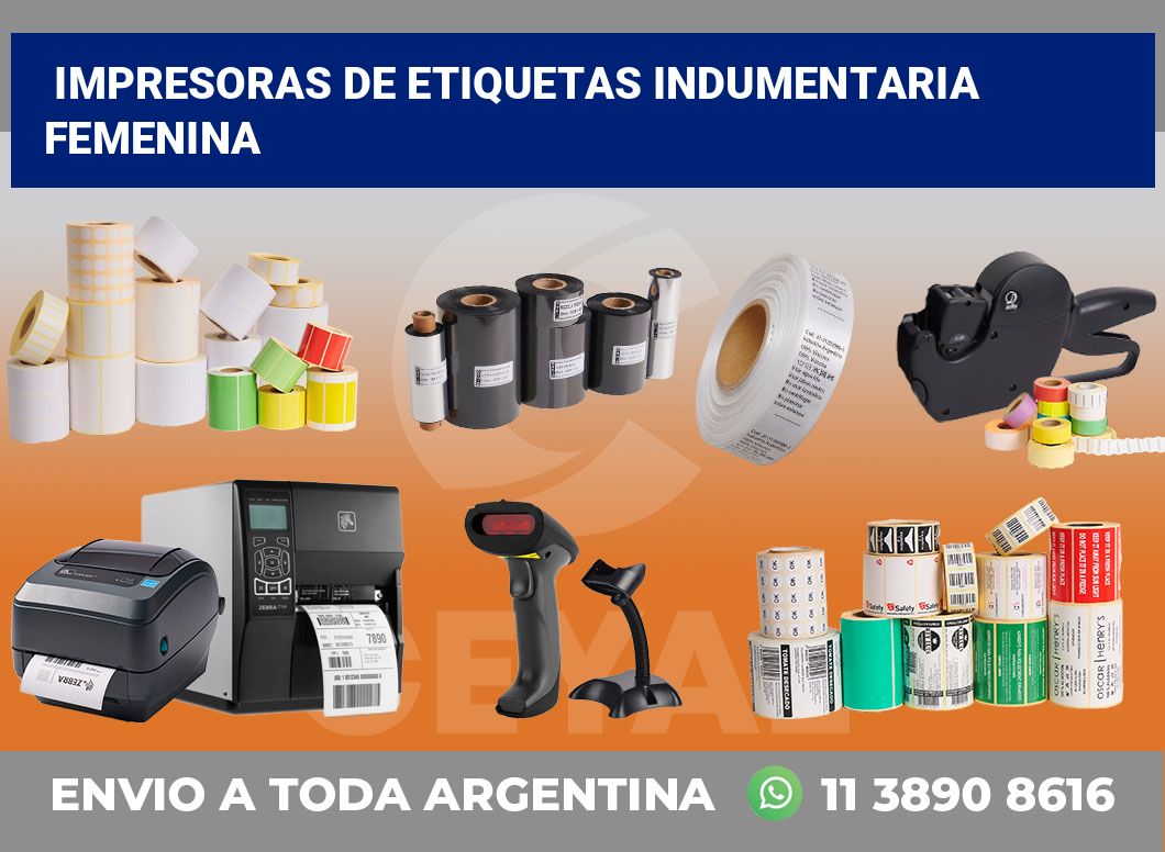Impresoras de etiquetas Indumentaria femenina