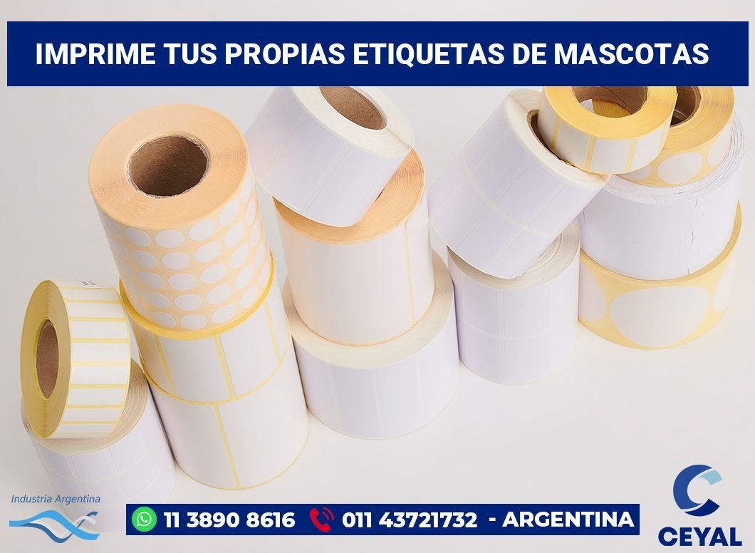 Imprime tus Propias Etiquetas de mascotas