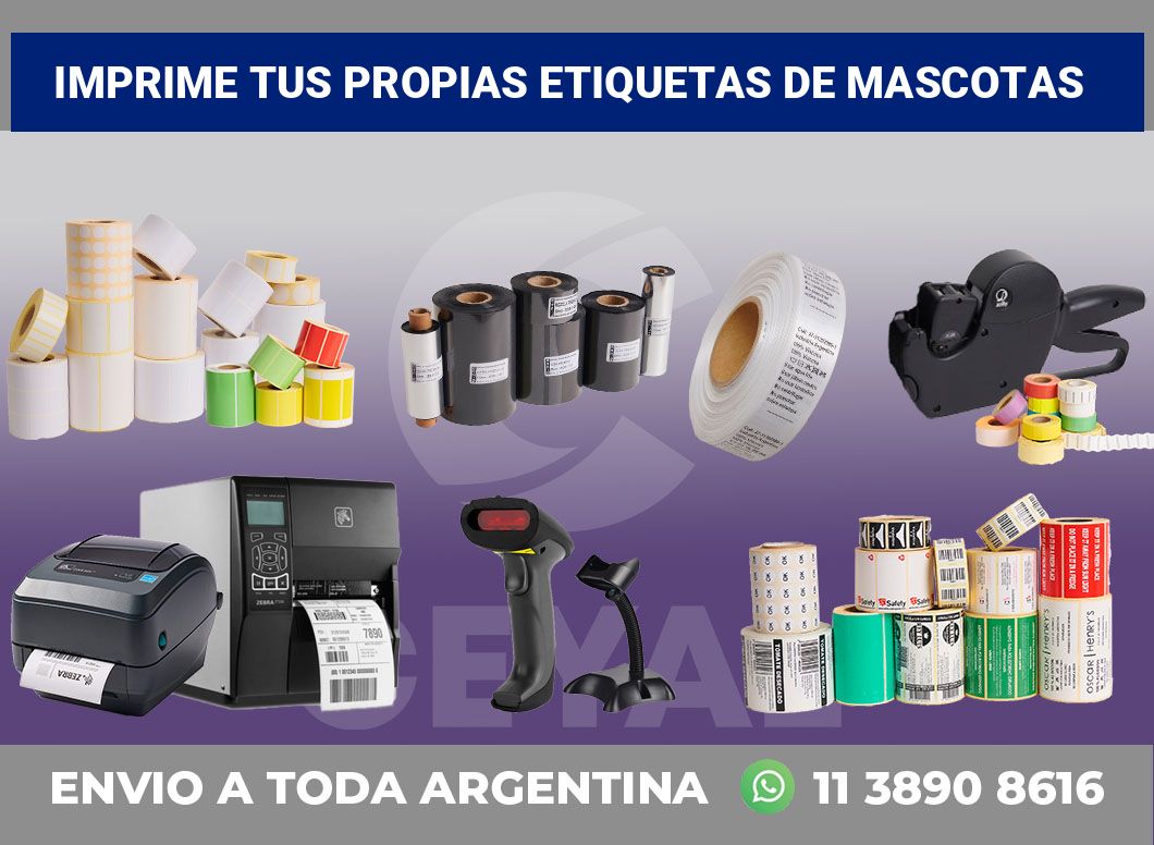 Imprime tus Propias Etiquetas de mascotas