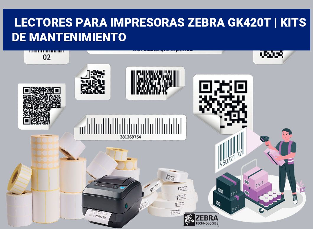 Lectores para impresoras Zebra GK420t | Kits de mantenimiento