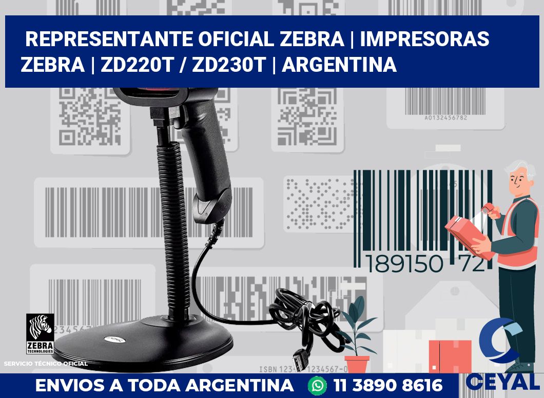 Representante oficial Zebra | Impresoras Zebra | ZD220t / ZD230t | Argentina