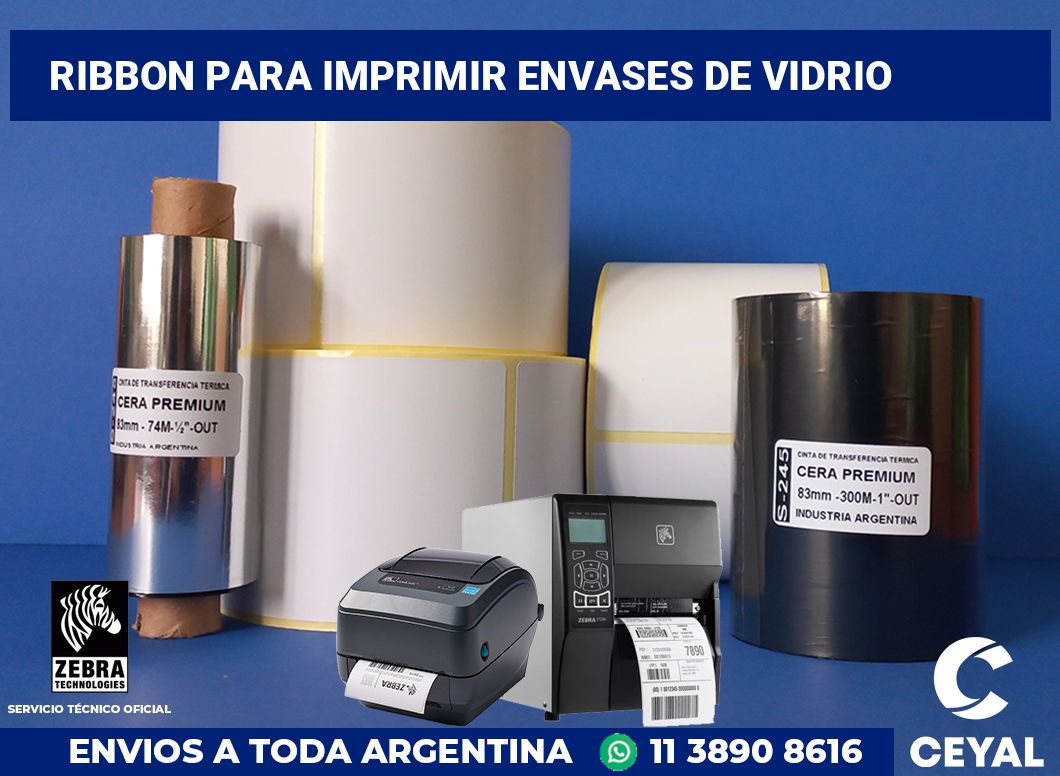 Ribbon para imprimir Envases de vidrio
