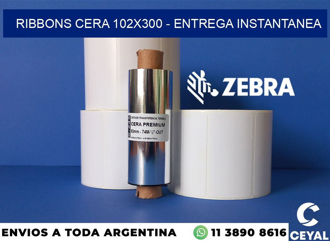 Ribbons cera 102x300 - entrega instantanea