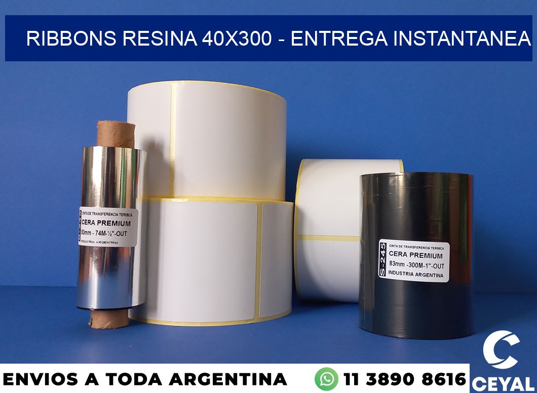 Ribbons resina 40×300 – entrega instantanea