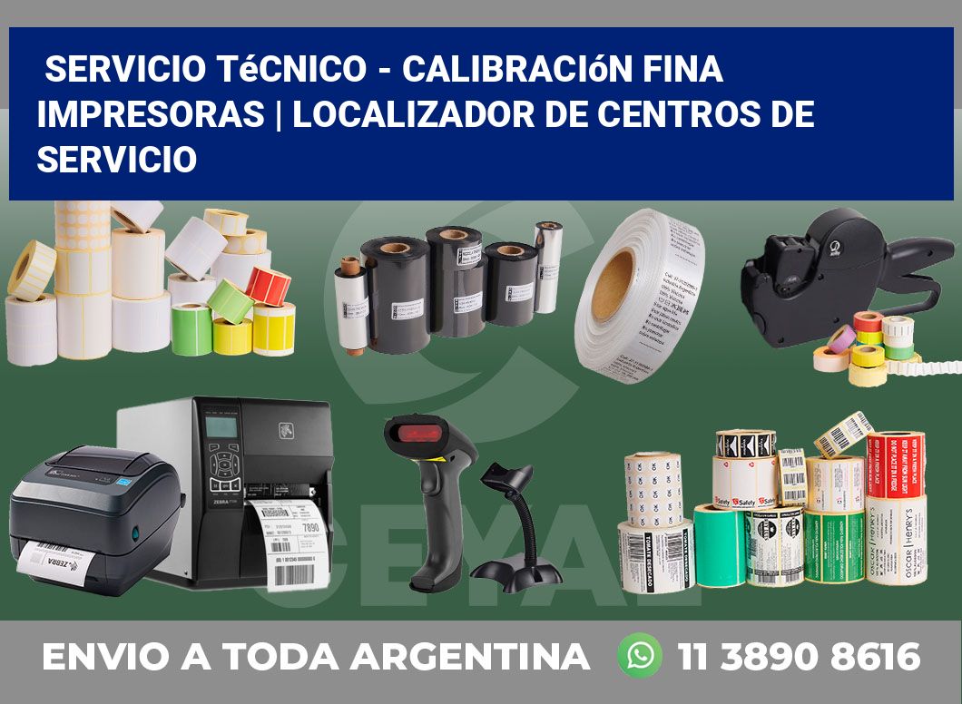 Servicio técnico – calibración fina impresoras | Localizador de centros de servicio