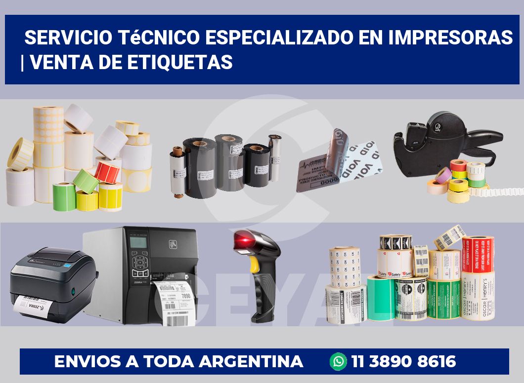 Servicio técnico especializado en impresoras | venta de etiquetas