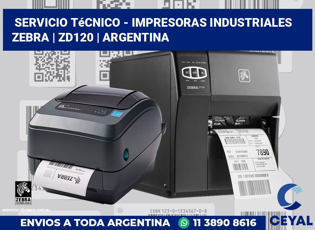 Servicio técnico - impresoras industriales Zebra | ZD120 | Argentina