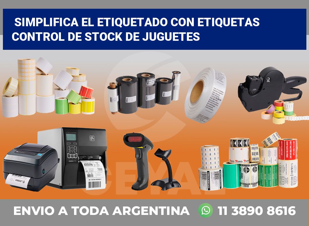 Simplifica el Etiquetado con Etiquetas Control de Stock de Juguetes