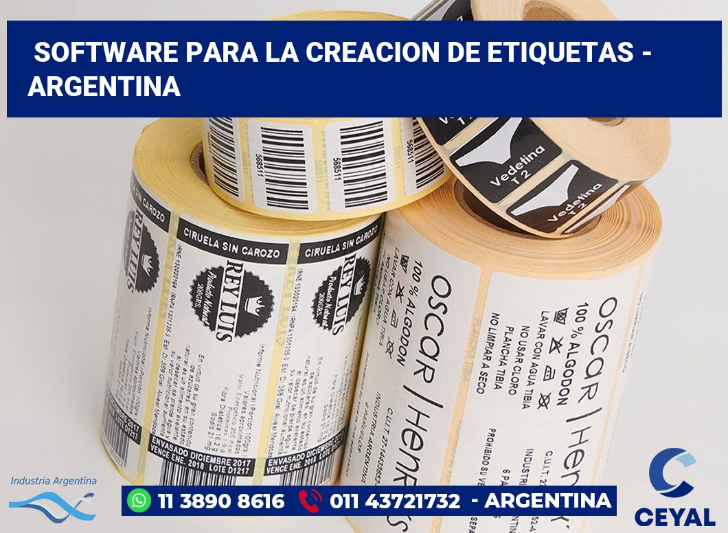 Software para la creacion de etiquetas - Argentina