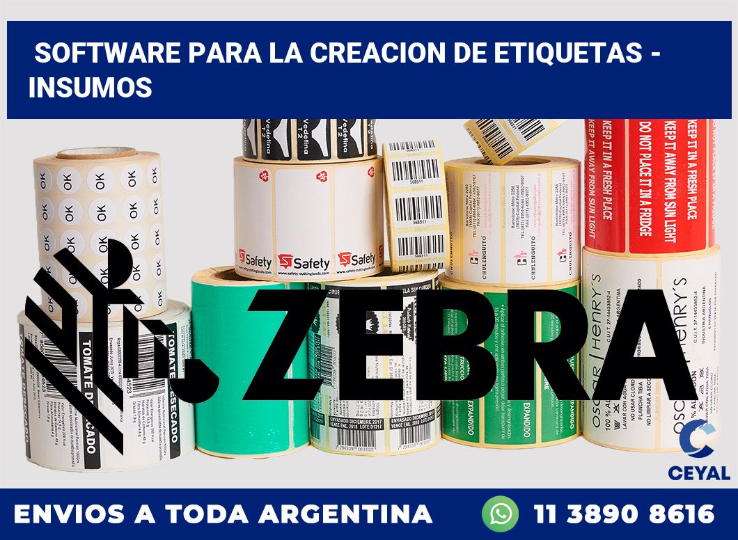 Software para la creacion de etiquetas – Insumos