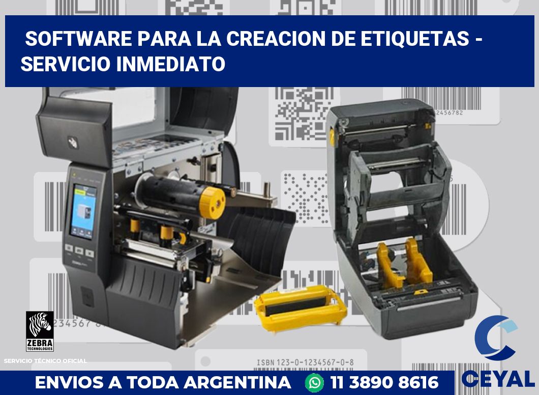 Software para la creacion de etiquetas - Servicio inmediato