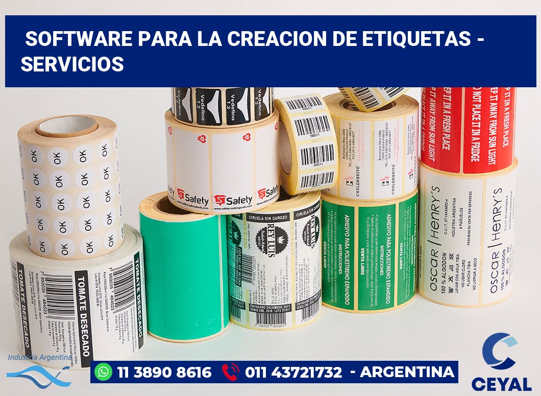 Software para la creacion de etiquetas - Servicios