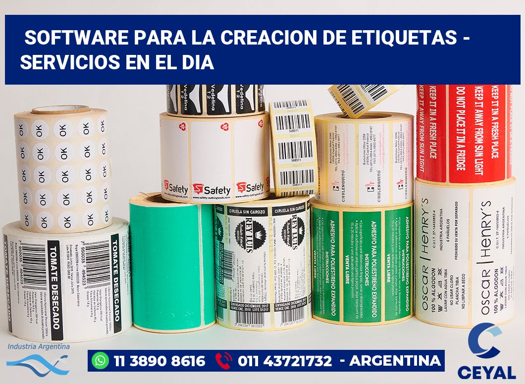 Software para la creacion de etiquetas - Servicios en el dia