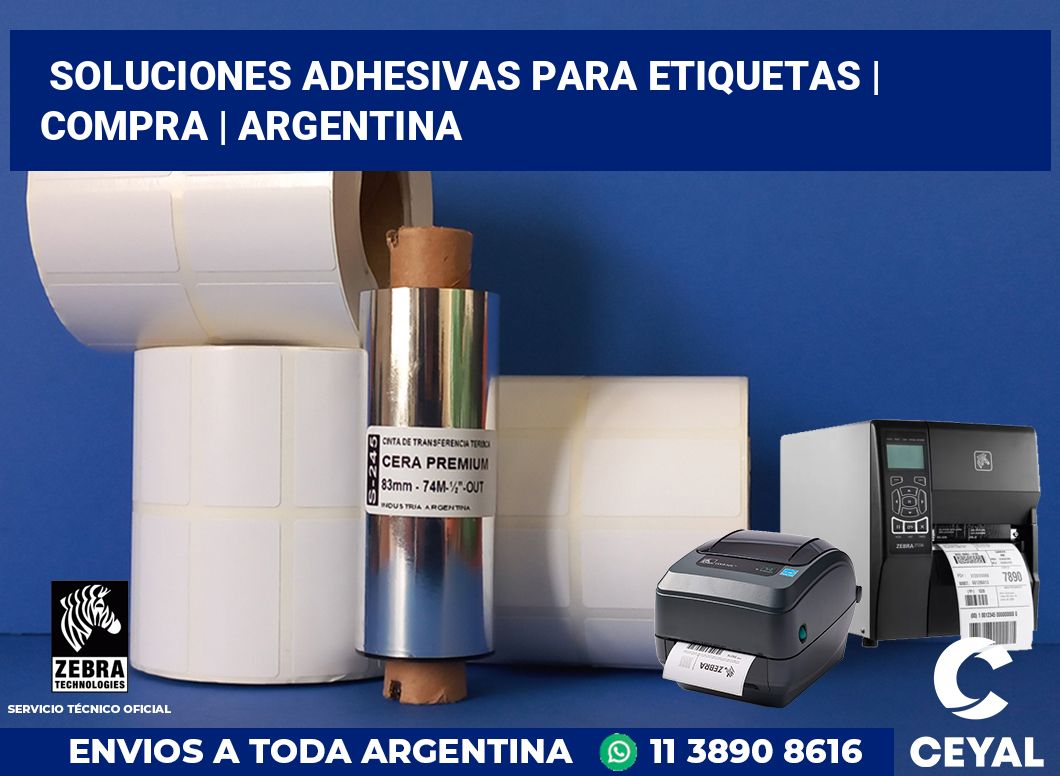 Soluciones adhesivas para etiquetas | Compra | Argentina