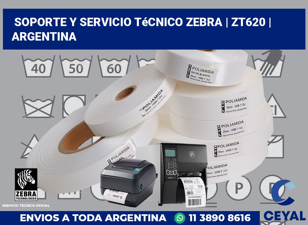 Soporte y servicio técnico Zebra | ZT620 | Argentina